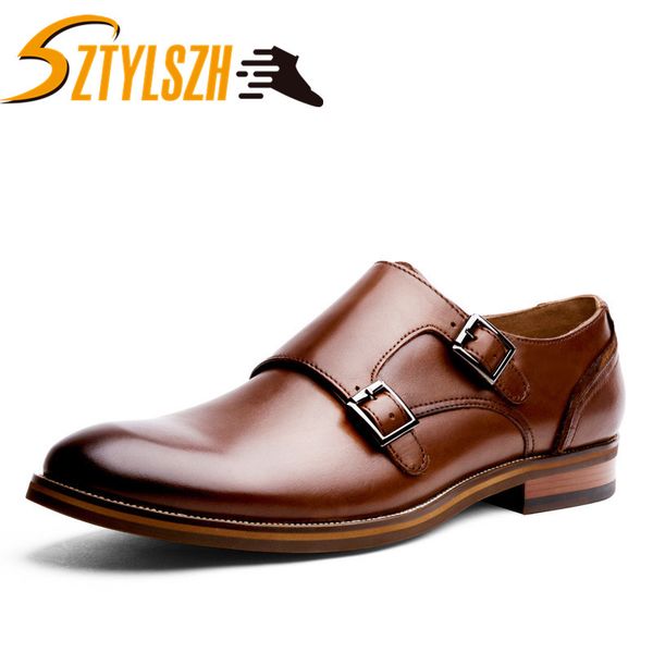 dress shoes men fashion luxury classic genuine leather flats banquet wedding mens buckle monk, Black
dress shoes men fashion luxury classic genuine leather flats banquet wedding mens buckle monk, Black