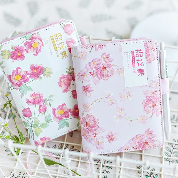 the blooming flowers a6 notebook diy undated planner book 180p, Purple;pink
the blooming flowers a6 notebook diy undated planner book 180p, Purple;pink