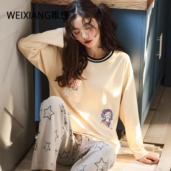 weixiang new pajamas sets plus size pyjamas home clothes nightwear sleepwear pajamas women female pajama cotton, Blue;gray
weixiang new pajamas sets plus size pyjamas home clothes nightwear sleepwear pajamas women female pajama cotton, Blue;gray