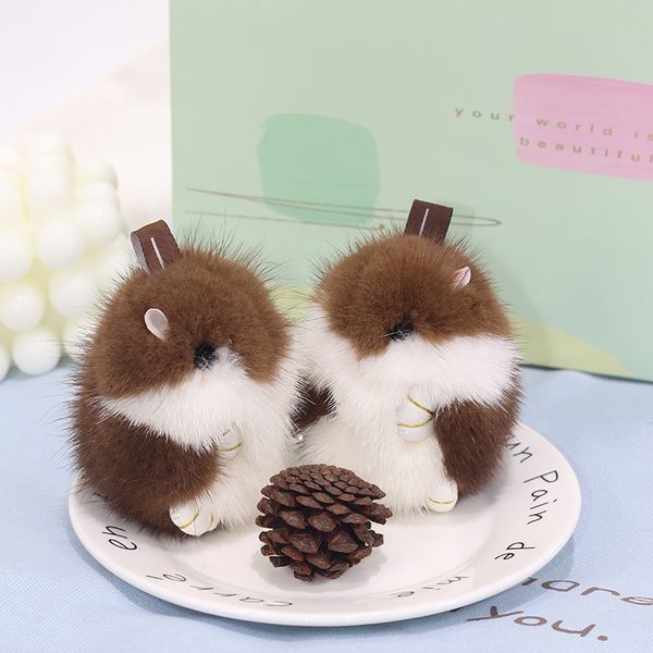 100% real genuine fur hamster toy doll pompom ball bag charm keychain pendant keyring, Silver
100% real genuine fur hamster toy doll pompom ball bag charm keychain pendant keyring, Silver