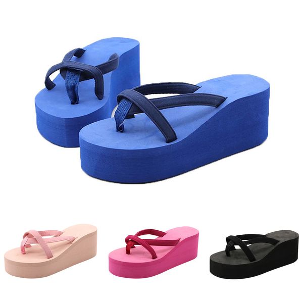 sapatos feminino chanclas mujer 2019 women's solid color beach flip-flops high-heeled wedge with thick-legged sandals si17, Black
sapatos feminino chanclas mujer 2019 women's solid color beach flip-flops high-heeled wedge with thick-legged sandals si17, Black