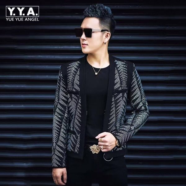 punk diamonds bling mens night show wear coats long sleeve covered button slim fit big size male cardigan jackets, Black;brown
punk diamonds bling mens night show wear coats long sleeve covered button slim fit big size male cardigan jackets, Black;brown