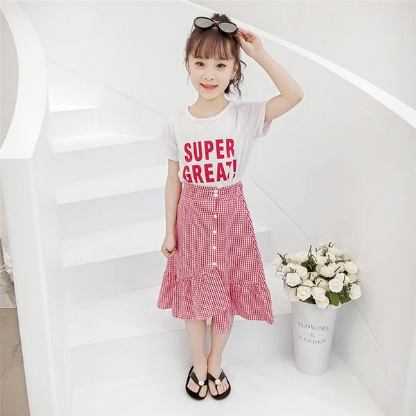 toddler kids baby girl clothes letter print short sleeve plaid skirts 2pc cute outfits baby set bebek giyim dropship, White
toddler kids baby girl clothes letter print short sleeve plaid skirts 2pc cute outfits baby set bebek giyim dropship, White