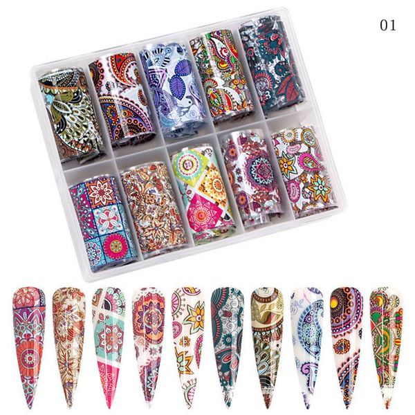10 rolls holographic nail foil set transparent starry sky nail art transfer sticker 4cm*100cm, Black
10 rolls holographic nail foil set transparent starry sky nail art transfer sticker 4cm*100cm, Black