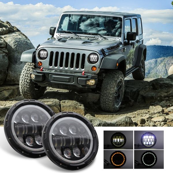 1 pc 500w 7 inch round led angel eye wrangler headlights off-road work light eight eyes and eight beads
1 pc 500w 7 inch round led angel eye wrangler headlights off-road work light eight eyes and eight beads