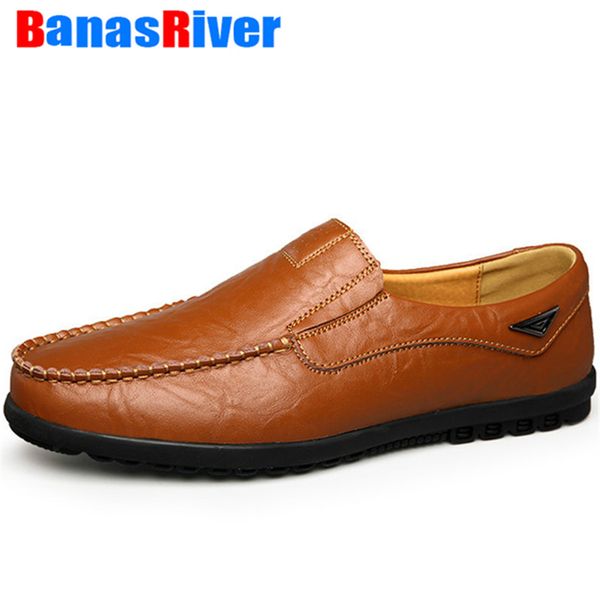 fashion large size 38-47 men leather casual shoes loafers fashion moccasins chaussures flats male breathable driving footwear, Black 
fashion large size 38-47 men leather casual shoes loafers fashion moccasins chaussures flats male breathable driving footwear, Black