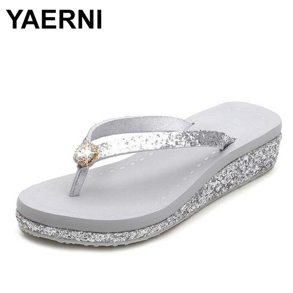 yaernifashion women rhinestone wedge heel sandals lady casual platform flip flops slippers, Black
yaernifashion women rhinestone wedge heel sandals lady casual platform flip flops slippers, Black