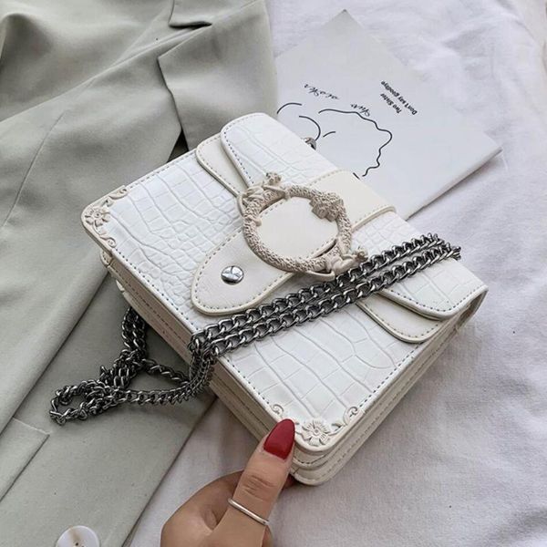 crocodile pattern square crossbody bag 2020 new high-quality pu leather women's designer handbag chain shoulder messenger bag
crocodile pattern square crossbody bag 2020 new high-quality pu leather women's designer handbag chain shoulder messenger bag