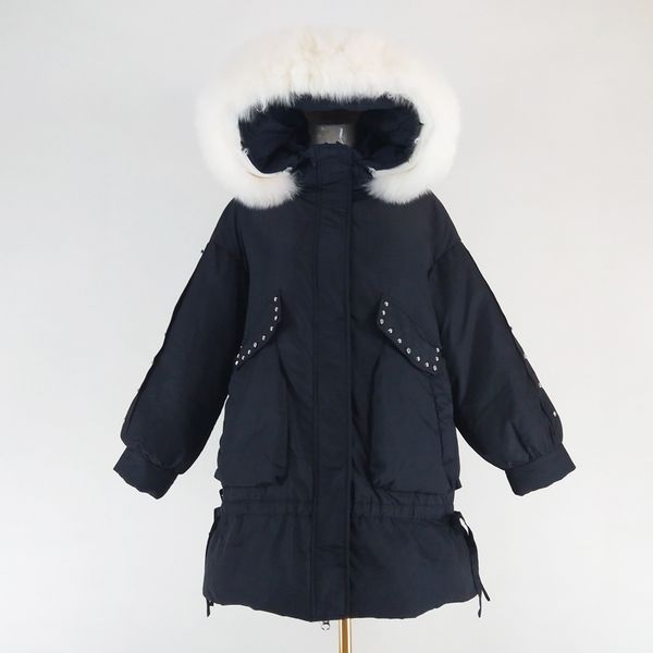 2019 new arrive women coat winter down jacket hooded genuine fur collar parka real fur bird pattern plus size clothes diamonds, Black
2019 new arrive women coat winter down jacket hooded genuine fur collar parka real fur bird pattern plus size clothes diamonds, Black