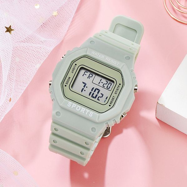 women digital green watch multifunction waterproof women watches male watch rectangle children sport watches 2020, Slivery;brown
women digital green watch multifunction waterproof women watches male watch rectangle children sport watches 2020, Slivery;brown