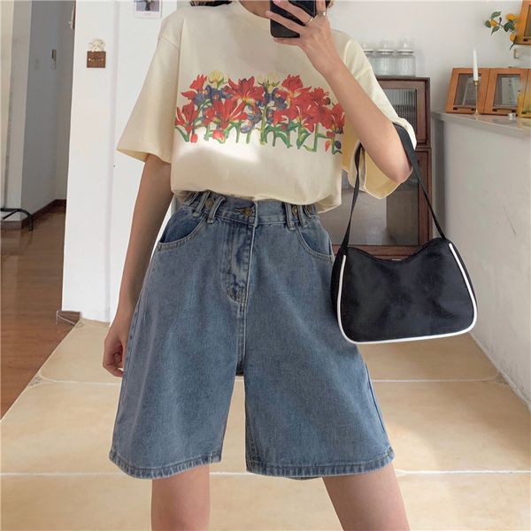 womens fashion straight vintage denim shorts pockets high waist zippers female loose shorts clothes, White;black
womens fashion straight vintage denim shorts pockets high waist zippers female loose shorts clothes, White;black