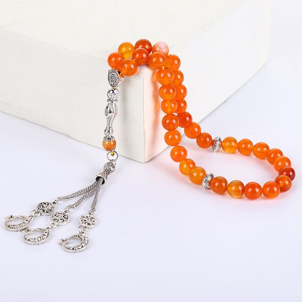 other bracelets stone agate round decorative beads 33/99 islamic rosary muslim tasbih beaded bracelet tassel pendant teesbih, Golden;silver
other bracelets stone agate round decorative beads 33/99 islamic rosary muslim tasbih beaded bracelet tassel pendant teesbih, Golden;silver
