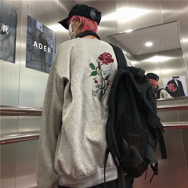 lychee harajuku back rose embroidery women fleece sweatshirts spring autumn winter lady casual loose o-neck female pullover, Black
lychee harajuku back rose embroidery women fleece sweatshirts spring autumn winter lady casual loose o-neck female pullover, Black