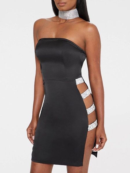 2019 summer new womens sleeveless strapless bodycon mini dress ladies evening party slim hollow out black dresses, Black;gray
2019 summer new womens sleeveless strapless bodycon mini dress ladies evening party slim hollow out black dresses, Black;gray