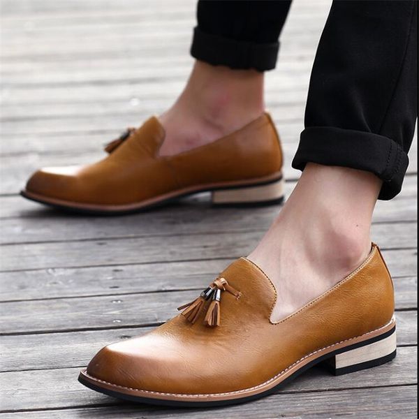 office shoes men classic tassel moda italiana slip on men dress shoes business formal coiffeur loafers erkek ayakkabi, Black
office shoes men classic tassel moda italiana slip on men dress shoes business formal coiffeur loafers erkek ayakkabi, Black
