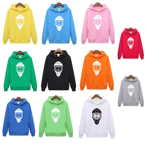coldindoor single color hockey hoodies sweatshirt with a hockey mask for men & women, White;black
coldindoor single color hockey hoodies sweatshirt with a hockey mask for men & women, White;black