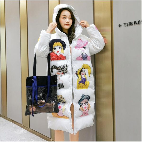 women's down & parkas winter jacket women fashion print hooded cotton parka thick warm overcoat long coat womens casual loose jackets, Black
women's down & parkas winter jacket women fashion print hooded cotton parka thick warm overcoat long coat womens casual loose jackets, Black