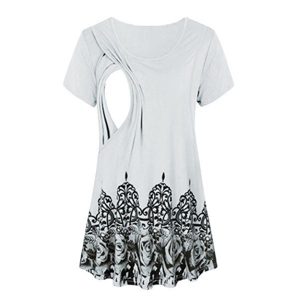 women's nursing maternity pregnancy shirt comfy layered floral nursing tunic for breastfeeding pregnant white clothes z0506
women's nursing maternity pregnancy shirt comfy layered floral nursing tunic for breastfeeding pregnant white clothes z0506