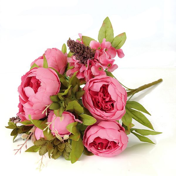 50cm rose pink silk peony artificial flowers bouquet 13 big head bud fake flowers for home wedding decoration indoor
50cm rose pink silk peony artificial flowers bouquet 13 big head bud fake flowers for home wedding decoration indoor