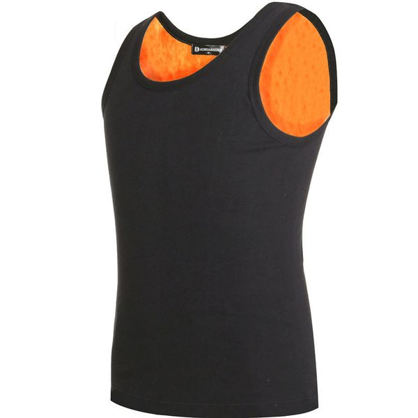 men' tank cotton sleeveless vest male backing thermo cashmere thermal velet underwear thickened skin winter warm men, White;black
men' tank cotton sleeveless vest male backing thermo cashmere thermal velet underwear thickened skin winter warm men, White;black