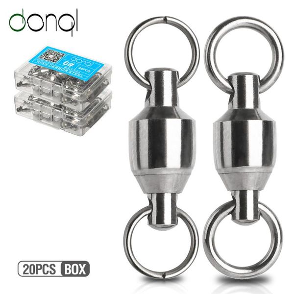 donql 20pcs/lot high strength stainless steel solid ring fishing connector ball bearing rolling swivel fishing accessories
donql 20pcs/lot high strength stainless steel solid ring fishing connector ball bearing rolling swivel fishing accessories