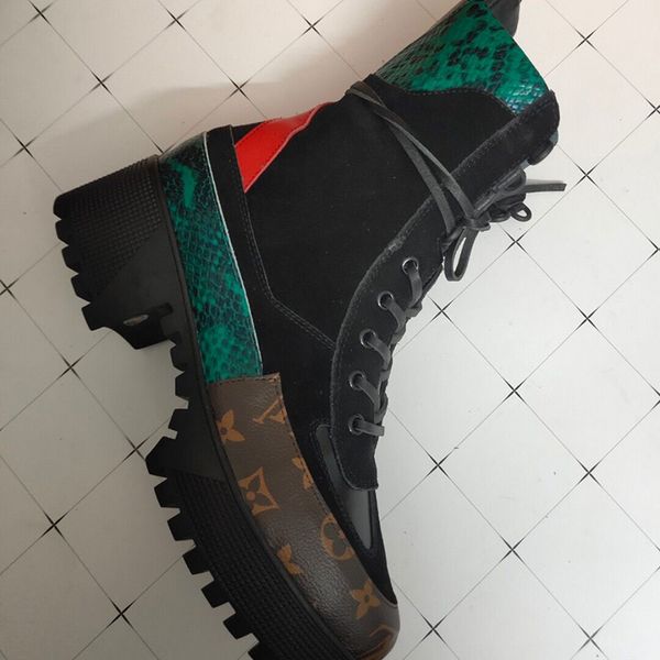 leisure european women's boots thick high-heeled front lace-up short tube printing color-matching martin boots factory direct sales, Black
leisure european women's boots thick high-heeled front lace-up short tube printing color-matching martin boots factory direct sales, Black