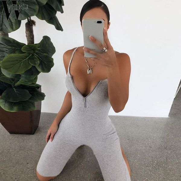 wyhhcj black gray bodycon playsuit women sportwear jumpsuit summer 2020 zip up backless romper jumpsuits shorts, Black;white
wyhhcj black gray bodycon playsuit women sportwear jumpsuit summer 2020 zip up backless romper jumpsuits shorts, Black;white