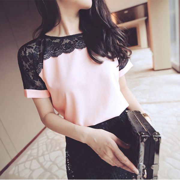 elegant korean pink blusas femininas women short blouses women chiffon womens shirts fashion lace sleeve bnrhc
elegant korean pink blusas femininas women short blouses women chiffon womens shirts fashion lace sleeve bnrhc