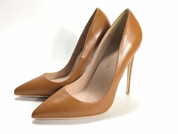2019 fashion women brown leathe poined toes high heeled heels shoes stiletto heel shoes pumps 12cm 10cm, Black
2019 fashion women brown leathe poined toes high heeled heels shoes stiletto heel shoes pumps 12cm 10cm, Black