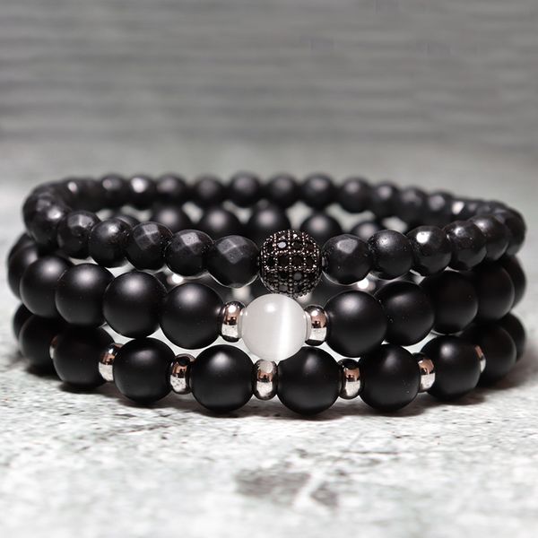 3pc/set men's bracelet natural lava stone braslet for hombre onyx yoga meditation braclet male accessories strand brazalete, Golden;silver
3pc/set men's bracelet natural lava stone braslet for hombre onyx yoga meditation braclet male accessories strand brazalete, Golden;silver