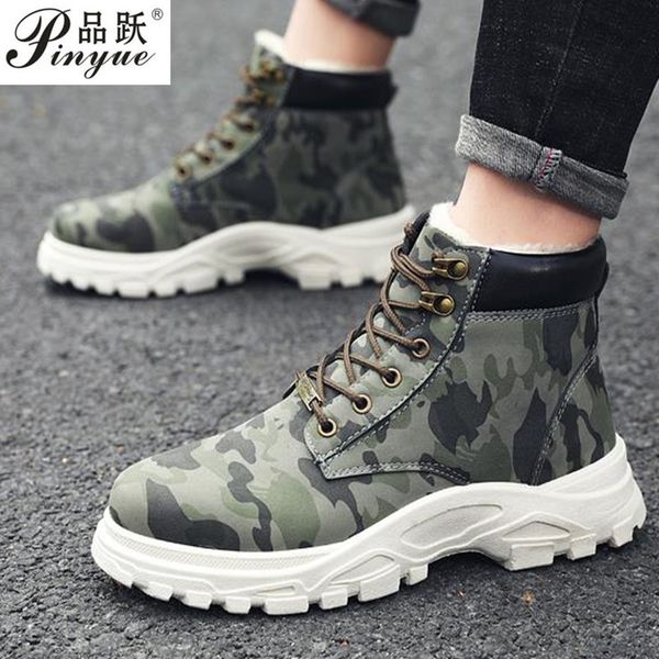 39-44 leather boots men brand comfortable fashion casual winter boots camouflage warm cotton shoes, Black
39-44 leather boots men brand comfortable fashion casual winter boots camouflage warm cotton shoes, Black