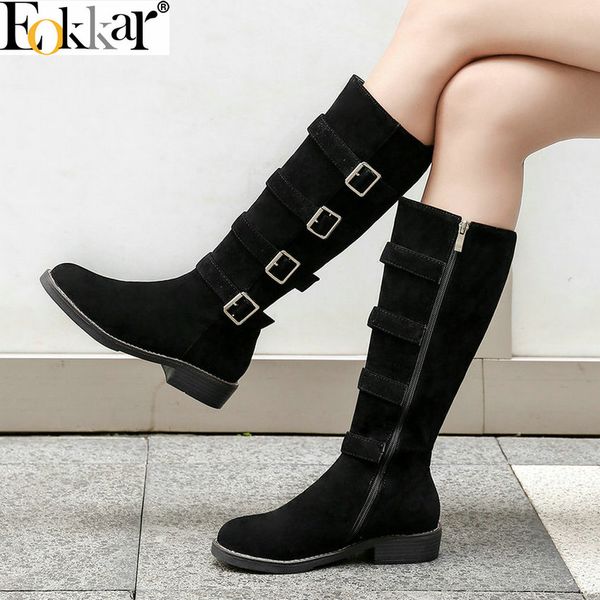 eokkar 2020 winter boots women knee high boots nubuck warm shoes platform square heel flock black women shoes size 34-43
eokkar 2020 winter boots women knee high boots nubuck warm shoes platform square heel flock black women shoes size 34-43
