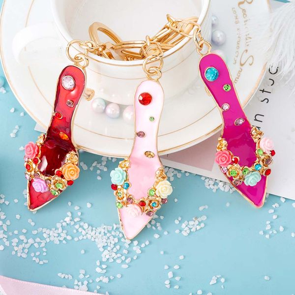 1 pcs mini cute high heel keychains roses crystal shoe keyring fashion women charm handbag key chains pendant jewelry, Silver
1 pcs mini cute high heel keychains roses crystal shoe keyring fashion women charm handbag key chains pendant jewelry, Silver
