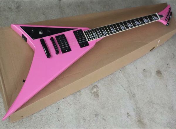 factory wholesale left handed pink v shape electric guitar with black pickguard,fixed bridge,offering customized services
factory wholesale left handed pink v shape electric guitar with black pickguard,fixed bridge,offering customized services