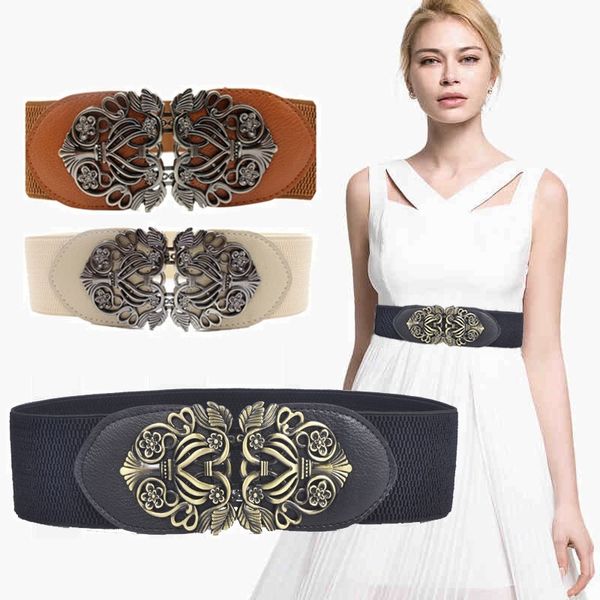 women belts vintage metal hollow flower buckle elastic wide belts cummerbunds wedding waist belt cinto cinturon mujer, Black;brown
women belts vintage metal hollow flower buckle elastic wide belts cummerbunds wedding waist belt cinto cinturon mujer, Black;brown