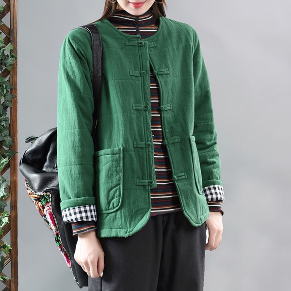 women down cotton padded jacket coat outwear for winter warm solid color retro vintage fashion casual az31251621, Black
women down cotton padded jacket coat outwear for winter warm solid color retro vintage fashion casual az31251621, Black