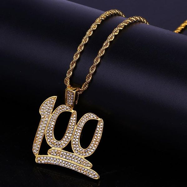 hip hop men women pendant necklace 2019 new fashion exquisite 18k gold plated 100 score number zircon necklace jewelry, Silver
hip hop men women pendant necklace 2019 new fashion exquisite 18k gold plated 100 score number zircon necklace jewelry, Silver