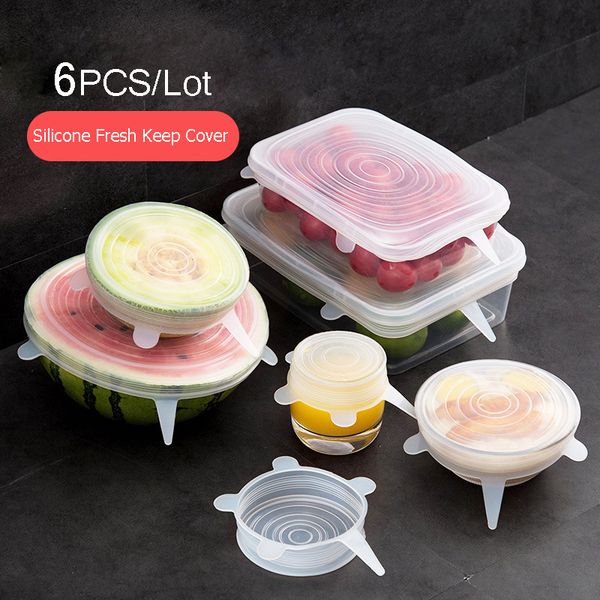 6pcs/lot stretchable silicone fresh keeping saran wrap cover multifunctional reusable wraps seal lid cover stretch
6pcs/lot stretchable silicone fresh keeping saran wrap cover multifunctional reusable wraps seal lid cover stretch