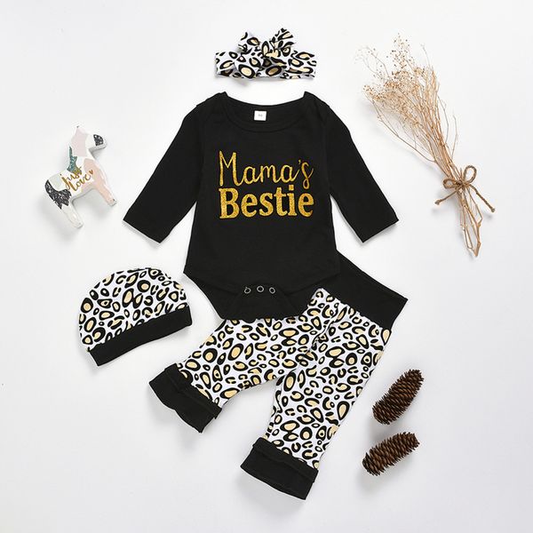 vintage clothes set baby kids girls letter leopard printing autumn long sleeve round neck romper splicing pants hairband hat, White
vintage clothes set baby kids girls letter leopard printing autumn long sleeve round neck romper splicing pants hairband hat, White