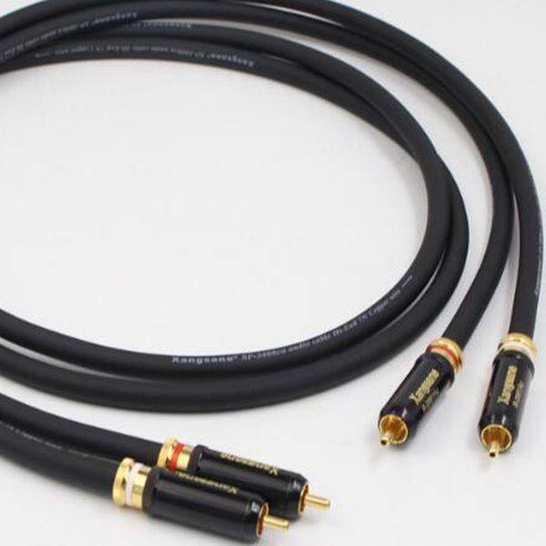 hifi 7n single crystal copper audio rca line interconnect cable
