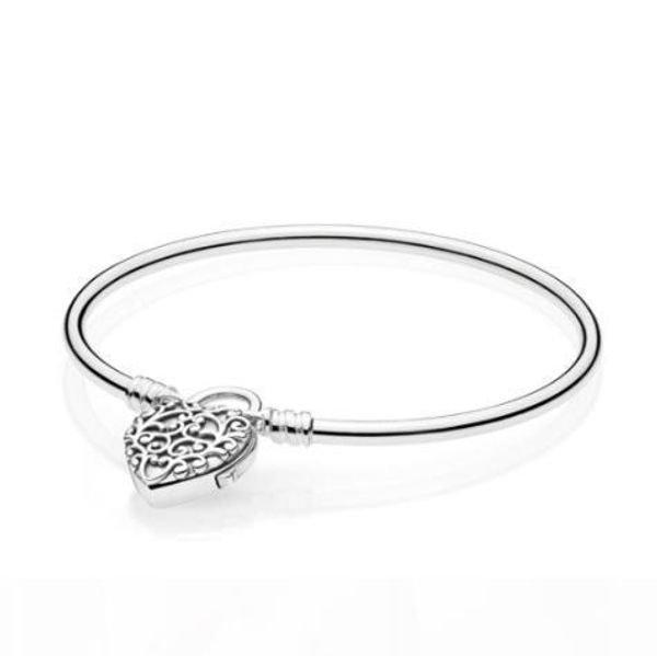 new original 925 sterling silver bangle vinage moments regal heart padlock clasp smooth bracelet fit pandora bead charm fashion jewelry, Black
new original 925 sterling silver bangle vinage moments regal heart padlock clasp smooth bracelet fit pandora bead charm fashion jewelry, Black