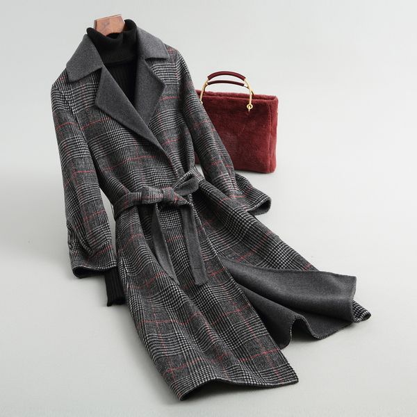 women coats and jackets spring autumn long wool coat women clothes 2020 korean vintage woolen jacket abrigo mujer xm1832q zt2543, Black
women coats and jackets spring autumn long wool coat women clothes 2020 korean vintage woolen jacket abrigo mujer xm1832q zt2543, Black