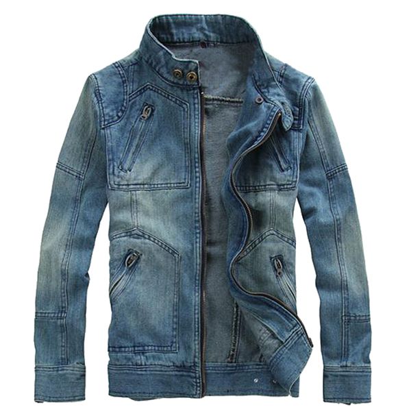 2017 new autumn mens denim jacket coat single breasted loose fit light blue men outerwear fashion slim fit cotton casual coats, Black;brown
2017 new autumn mens denim jacket coat single breasted loose fit light blue men outerwear fashion slim fit cotton casual coats, Black;brown