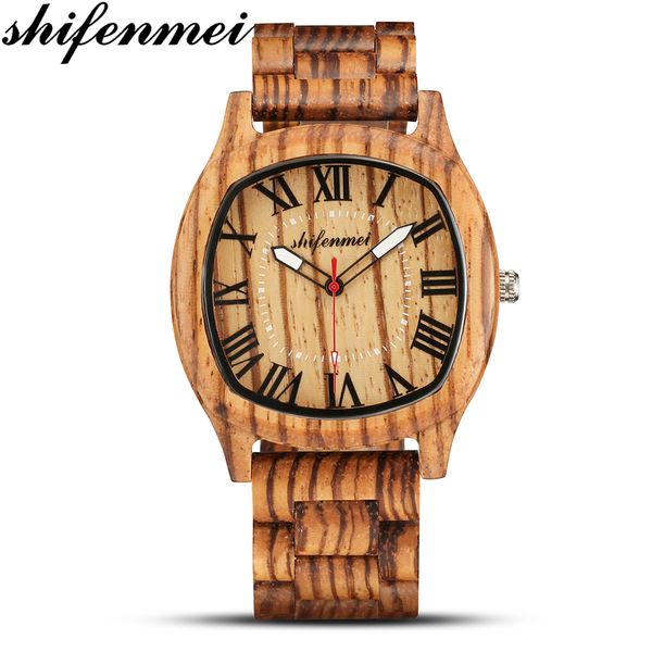 shifenmei s5524w wooden quartz watch fashion men's women's watch neutral quartz wrist reloj hombre elojes hombre, Slivery;brown
shifenmei s5524w wooden quartz watch fashion men's women's watch neutral quartz wrist reloj hombre elojes hombre, Slivery;brown
