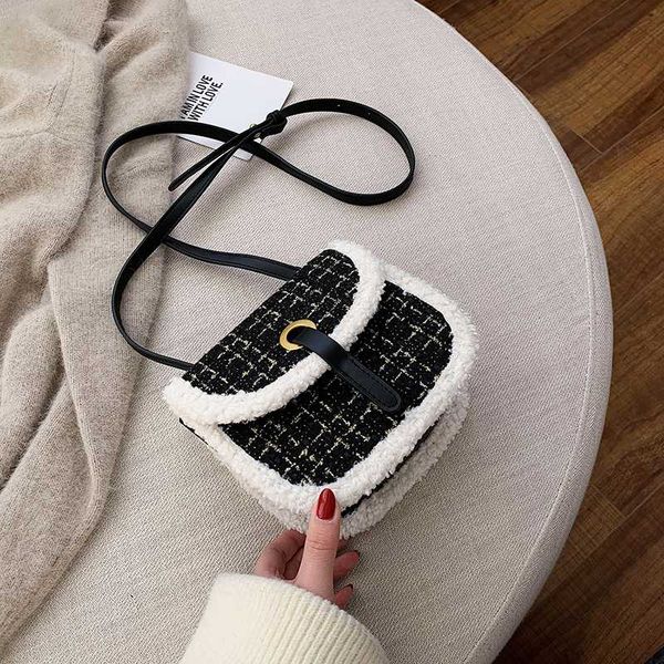 new plaid tweed crossbody bags for women luxury saddle shoulder bag ladies woolen messenger bag winter small handbags
new plaid tweed crossbody bags for women luxury saddle shoulder bag ladies woolen messenger bag winter small handbags