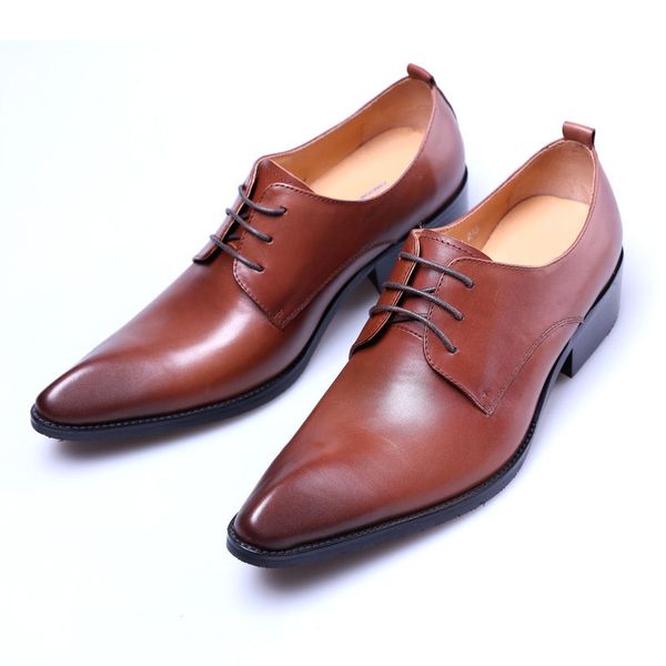 black blue brown wine red genuine leather formal shoes men derby business office wedding dress shoes mens
black blue brown wine red genuine leather formal shoes men derby business office wedding dress shoes mens