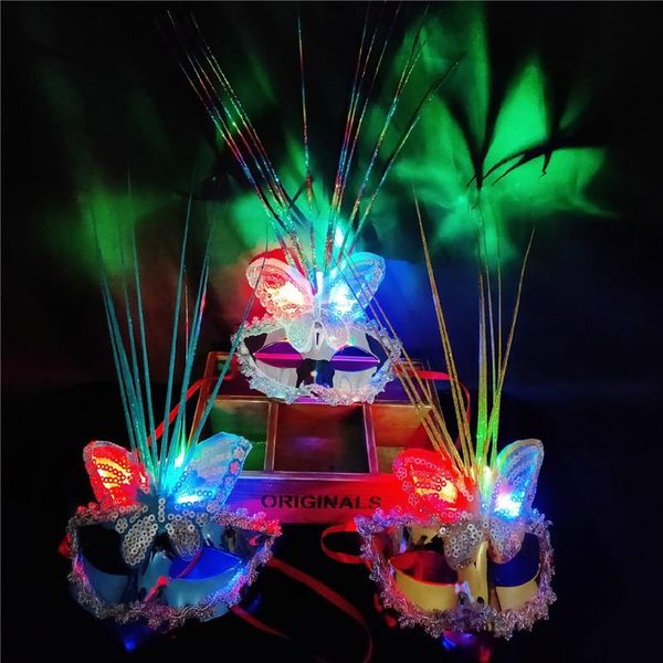 halloween party half face masks fancy dress costume accessory luminous feather masquerade masks men women, Silver
halloween party half face masks fancy dress costume accessory luminous feather masquerade masks men women, Silver