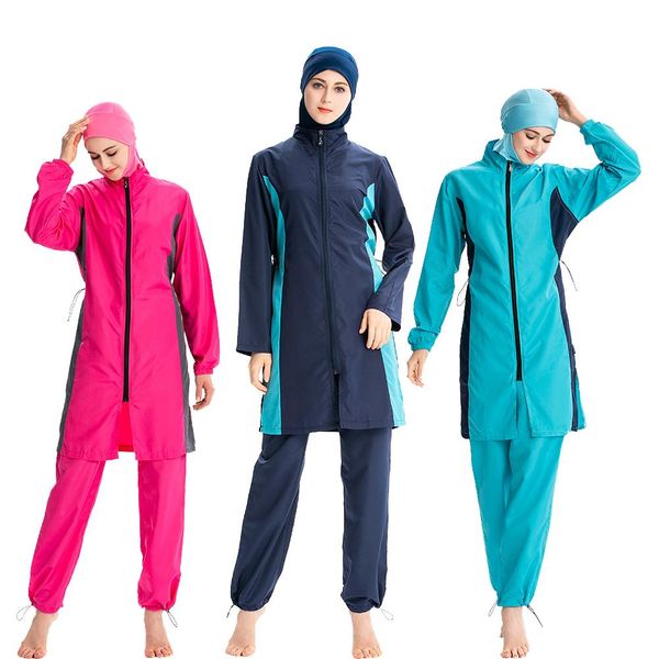 2019 muslim women swimwear hijab modest swimsuit islamic full cover beachwear burkini arab bathing suits 3pcs sets conservative, Red
2019 muslim women swimwear hijab modest swimsuit islamic full cover beachwear burkini arab bathing suits 3pcs sets conservative, Red