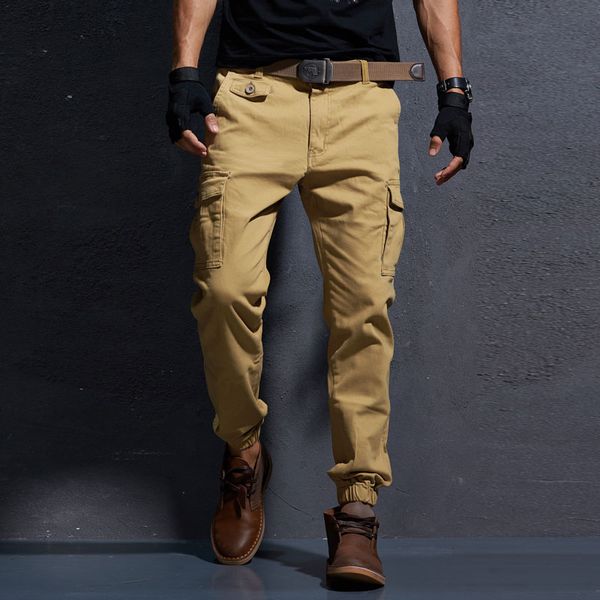 2020 newly fashion designer men jeans casual multi pockets slack bottom cargo pants men streetwear hip hop joggers pants hombre, Blue
2020 newly fashion designer men jeans casual multi pockets slack bottom cargo pants men streetwear hip hop joggers pants hombre, Blue