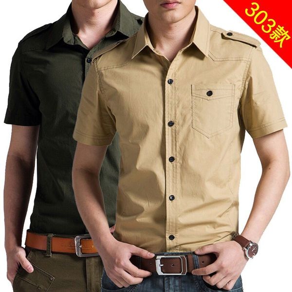 2019 genuine outdoor men's short-sleeved cotton lapel shirt, scratch-proof and wear-resistant, White;black
2019 genuine outdoor men's short-sleeved cotton lapel shirt, scratch-proof and wear-resistant, White;black